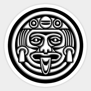 MAYAN MASK 1A Sticker